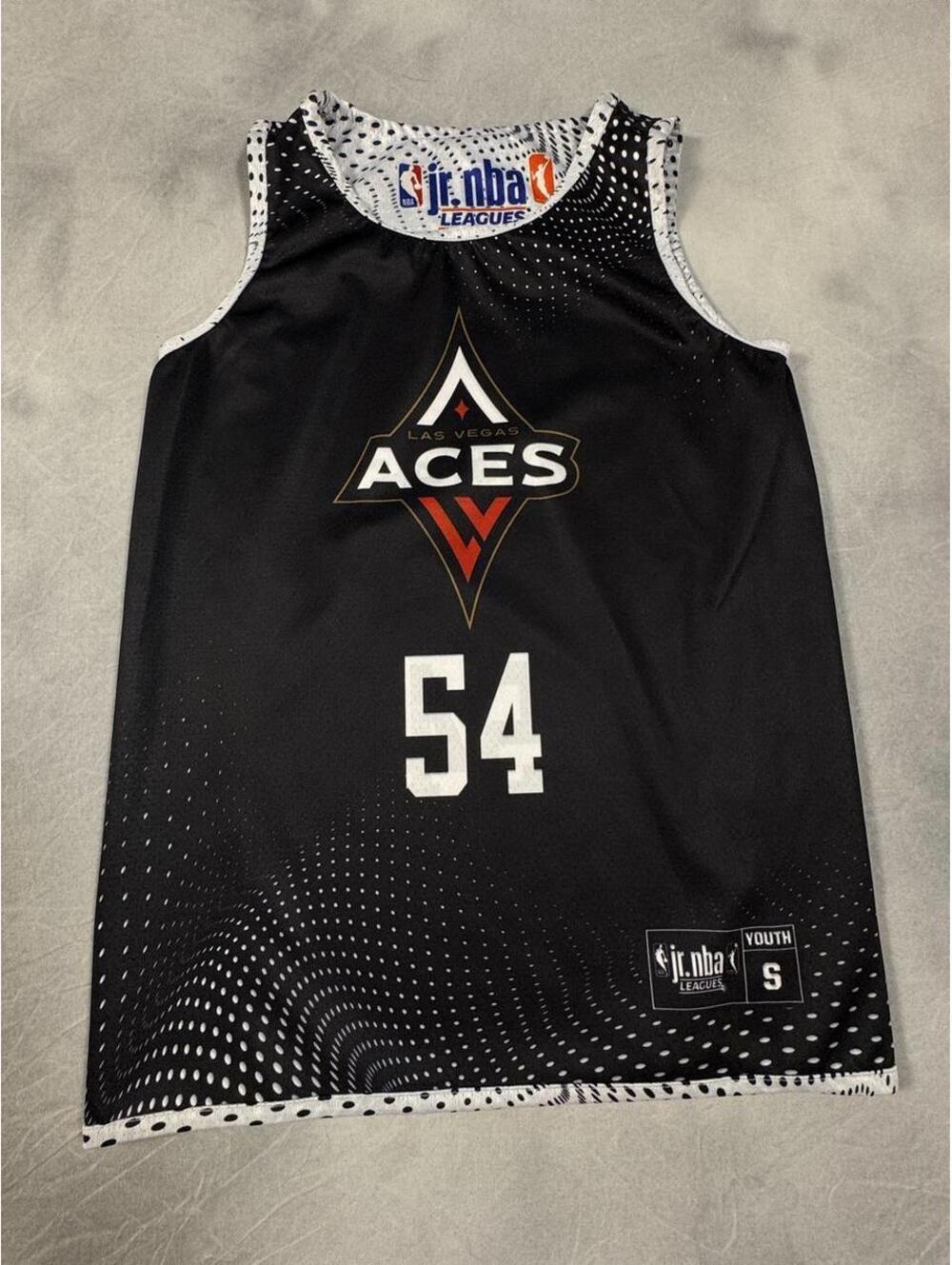 Las Vegas Aces Reversible Basketball Jersey, youth, number 54 Jr NBA